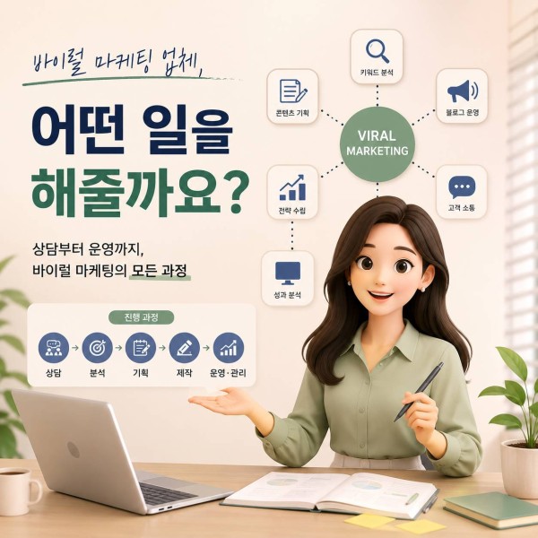 바이럴마케팅 업체 추천, 체크리스트 확인하고 진행하기 대표 이미지