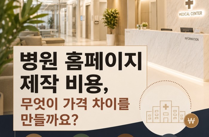 병원 홈페이지 제작 비용, 가격의 차이를 만드는 부분들