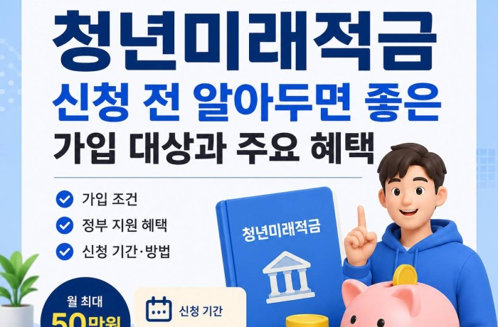 2026 청년미래적금 신청 전 알아두면 좋은 가입 대상과 주요 혜택